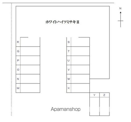 和歌山県和歌山市加納[3DK/53.65m2]の配置図