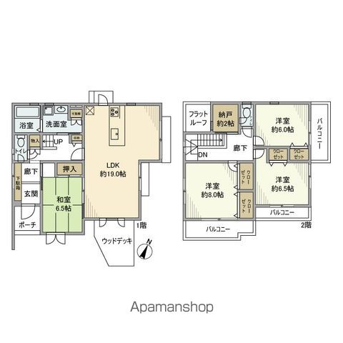 北みずの坂3丁目戸建の間取り写真