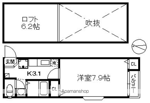 ポラリス姪浜駅南の間取り写真