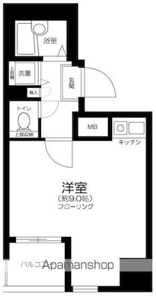 エスコート神田岩本町[1R/22.61m2]の間取図