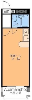 サニーハイツ西長戸[1R/21.66m2]の間取図