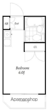 ドリームハイツ[1R/12.55m2]の間取図