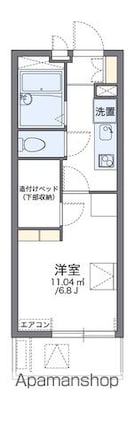 レオパレスグリーン　サカエ[1K/19.87m2]の間取図