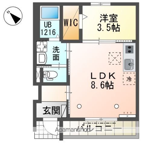 シェルル・ロココモダンⅡ古見（仮）の間取り