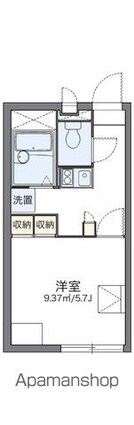 レオパレスサクラの小道[1K/20.28m2]の間取図