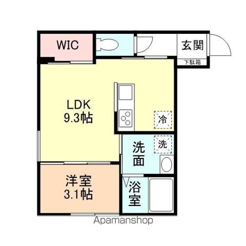 富山地鉄不二越上滝 南富山駅 徒歩22分 2階建 築5年の間取り写真