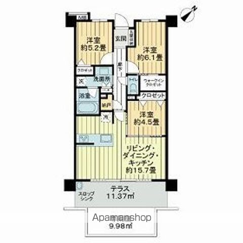 ライオンズみずほ台サーパスレジデンスの間取り写真