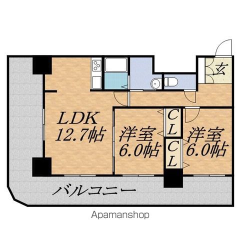 ティアラタワー中島倶楽部の間取り写真
