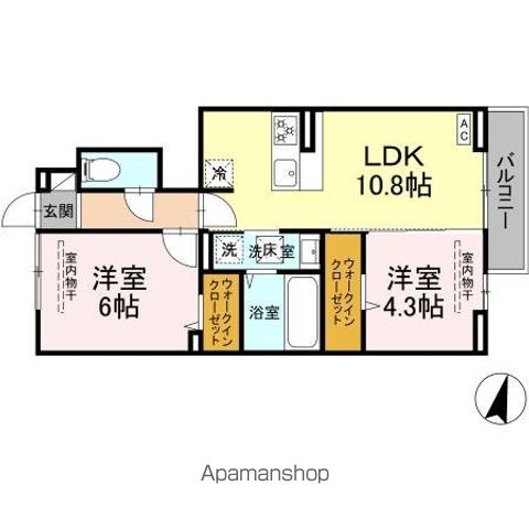 【ＬＣ　ＶＩＬＬＡＳ（エルシーヴィラズ）の間取り】