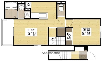 グリーンハウス[1LDK/41.3m2]の間取図
