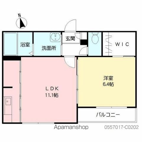 カーサ森 参番館の間取り写真