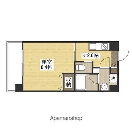 広島県広島市西区庚午南２丁目[1K/28.08m2]の間取図