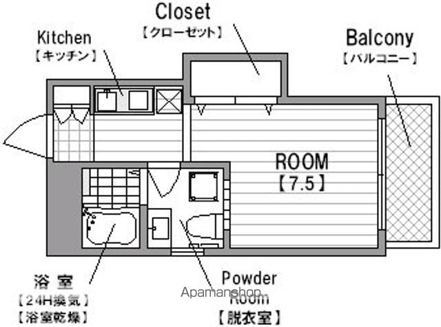 LA・HALの間取り写真