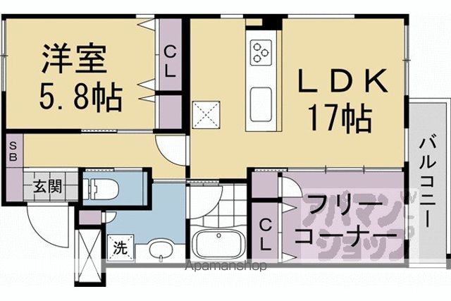 RHINO FLATS JOYの間取り写真