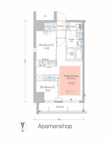 アーバネックス錦糸町Ⅱの間取り