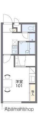 レオパレスＹＯＳＨＩＫＩ[1K/23.18m2]の間取図
