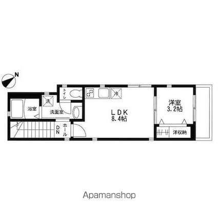 カーサ　オウギ　[1LDK/35.37m2]の間取図