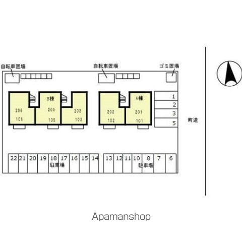 セジュール円城寺　Ｂ 105 ｜ 岐阜県羽島郡笠松町円城寺80-1（賃貸アパート2LDK・1階・53.76㎡） その21