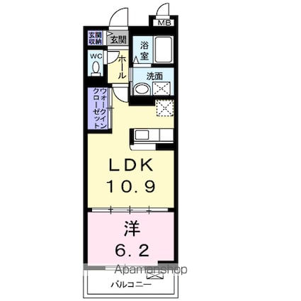 グラン　エリアール[1LDK/42.38m2]の間取図