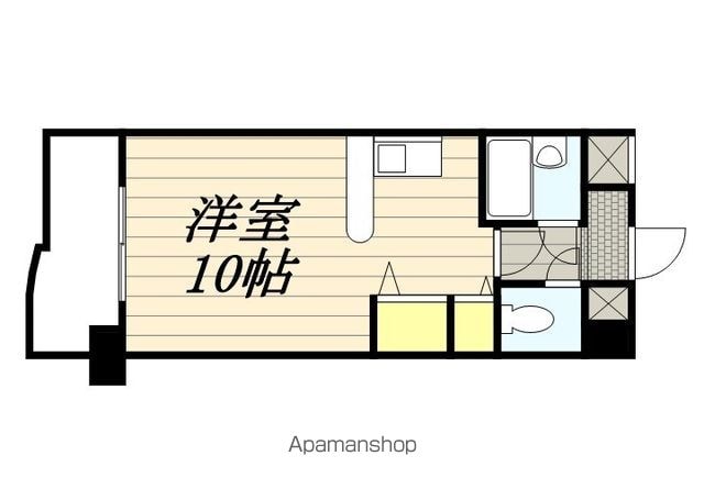 メゾン・ド・ペルレ[1R/26.24m2]の間取図