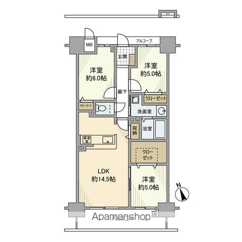 アルファスマート東姫路の間取り写真