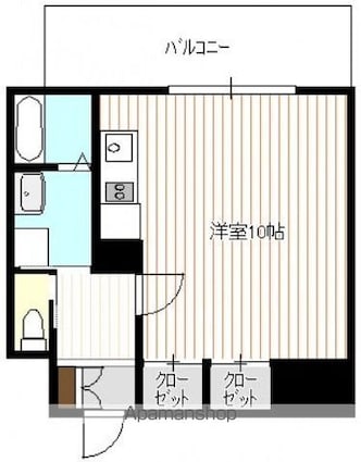 ＮｏｍａＺｅｎ　ＢＬＤ[1R/29.3m2]の間取図
