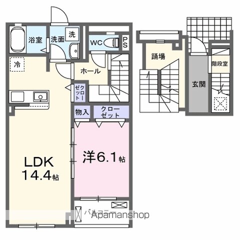 【武蔵村山市本町のアパートの間取り】