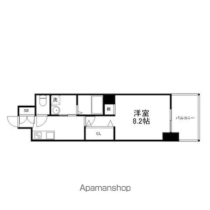 ＫＤＸレジデンス南草津[1K/29.61m2]の間取図