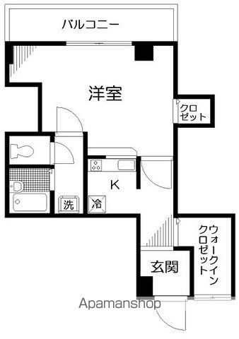 渋谷区千駄ヶ谷のマンションの間取り