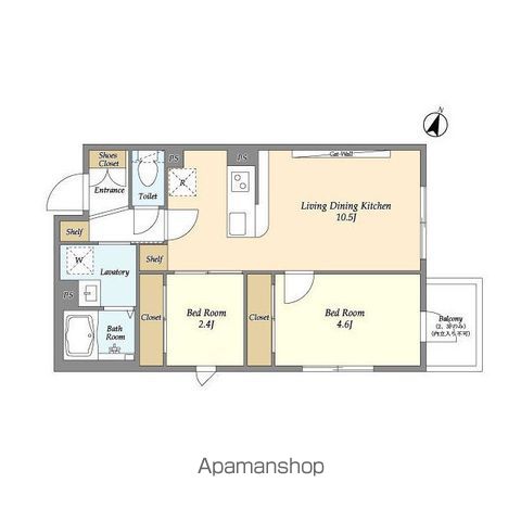 【杉並区和田のマンションの間取り】