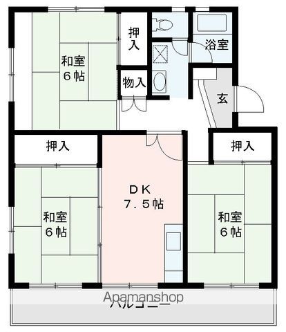 進藤ハイツの間取り