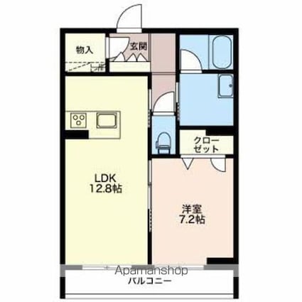 マノワール[1LDK/51.3m2]の間取図
