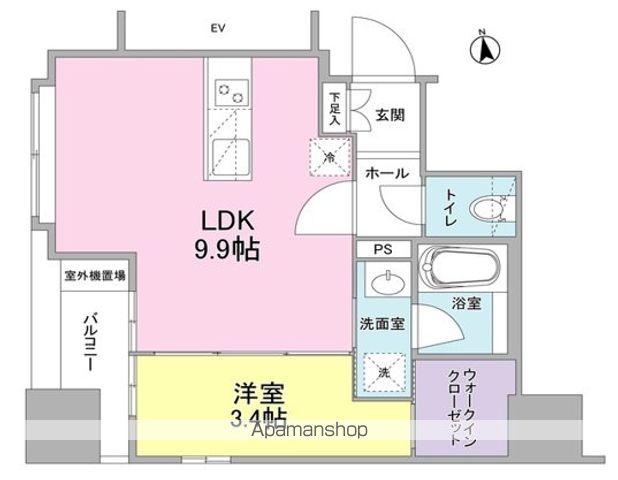 リバーレ東新宿の間取り写真