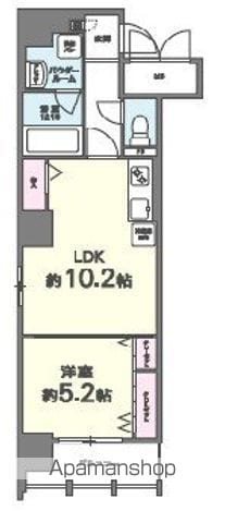 【大阪市西区南堀江のマンションの間取り】