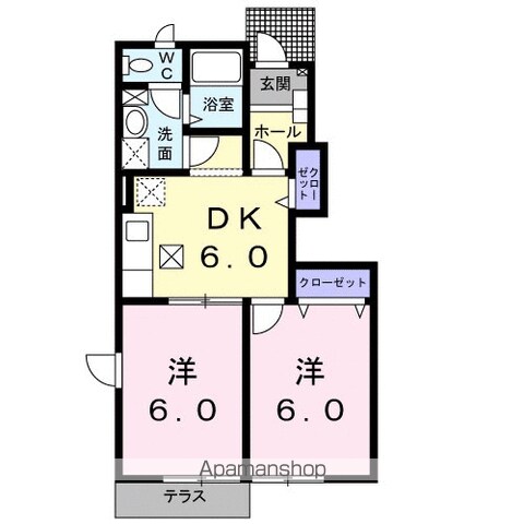 【オリーブ　コンフォートの間取り】