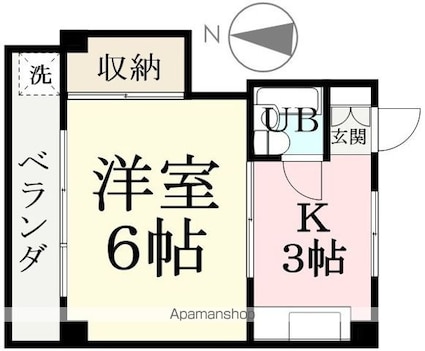 コーポホリタ[1K/22.5m2]の間取図