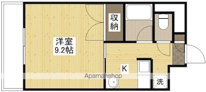 広島県広島市南区宇品神田５丁目[1K/28.2m2]の間取図