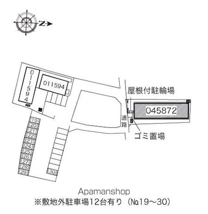 レオネクスト格Ⅱ[1LDK/40.26m2]の配置図