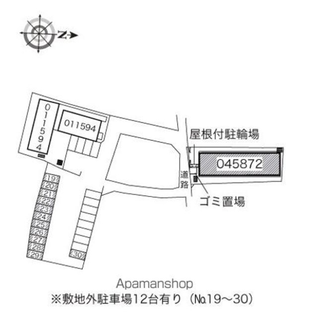 レオネクスト格Ⅱ[1LDK/40.26m2]の配置図