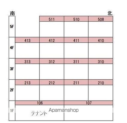 オックスフォードサーカス春日町別館[1K/18.39m2]の配置図