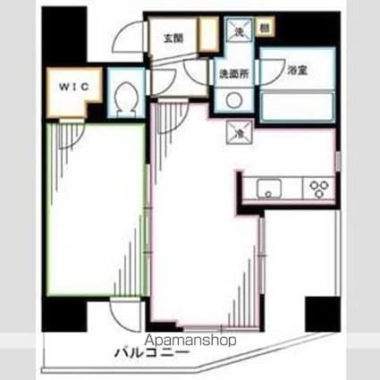 スタンビューレ中野坂上[1LDK/36.68m2]の間取図