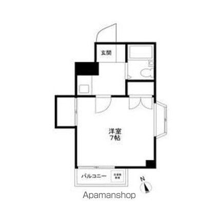 中和泉グリーンハイツ[1K/20m2]の間取図