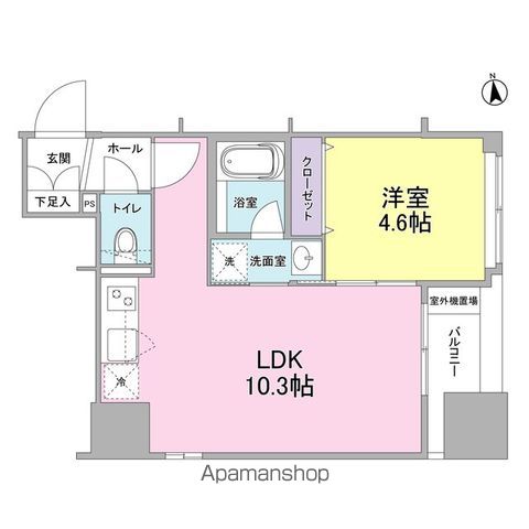 リバーレ東新宿の間取り