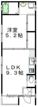 大木ハウス[1LDK/34.78m2]の間取図