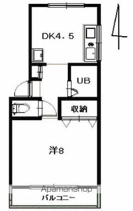 レジデンス北村[1DK/32m2]の間取図