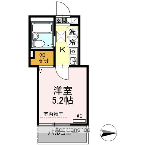 【中野区本町のアパートの間取り】