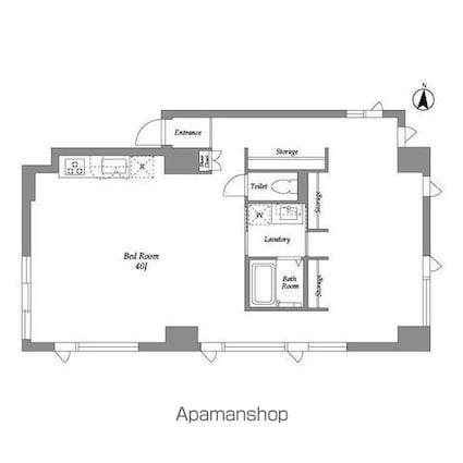 品川港南テラス[1R/80.51m2]の間取図