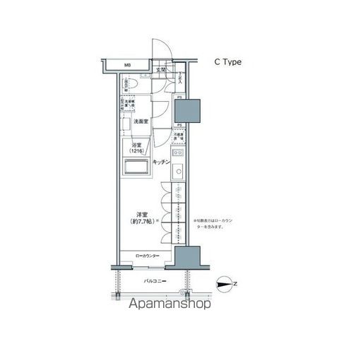 中野区東中野のマンションの間取り