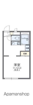 レオパレスＴＭＳ[1K/23.18m2]の間取図