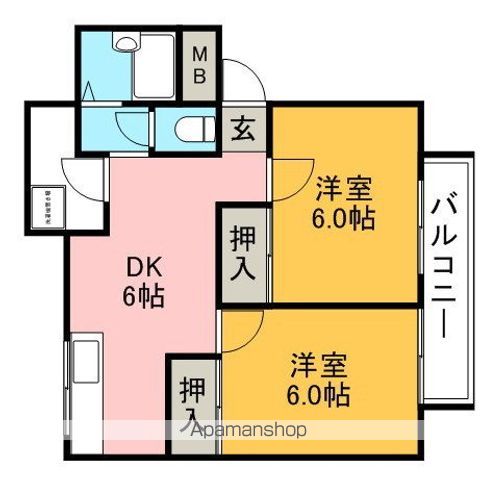 サングレース八王寺NO.3の間取り写真